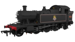 Rapido Trains OO Gauge 44xx 4406 British Railways Lined Black Early Crest Model Railway Steam Locomotive DCC Ready 951007