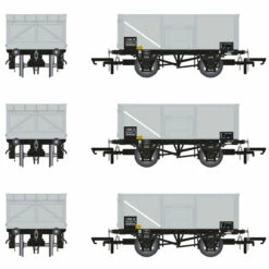 Accurascale OO Gauge 16T Mineral Wagon Triple Pack - BR Pre TOPS Coal/odel Railway Wagon ACC1062