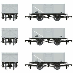 Accurascale OO Gauge 16T Mineral Wagon Triple Pack - BR Pre TOPS Coal Model Railway Wagon ACC1022