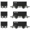 Accurascale OO Gauge 16T Mineral Wagon Triple Pack - NCB Bates Colliery Coal Model Railway Wagon ACC1071