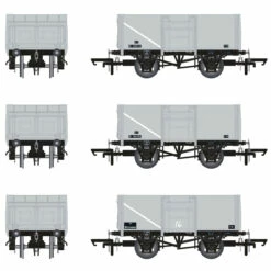 Accurascale OO Gauge 16T Mineral Wagon Triple Pack - BR Pre TOPS Coal Model Railway Wagon ACC1028