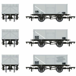 Accurascale OO Gauge 16T Mineral Wagon Triple Pack - BR Post TOPS MCO Coal Model Railway Wagon ACC1058
