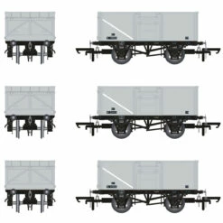 Accurascale OO Gauge 16T Mineral Wagon Triple Pack - BR Pre TOPS Coal Model Railway Wagon ACC1025