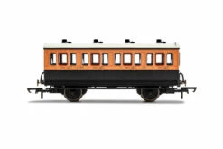 Hornby OO Gauge LSWR, 4 Wheel Coach, 1st Class, 123 - Era 2 R40061