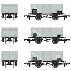 Accurascale OO Gauge 16T Mineral Wagon Triple Pack - BR Pre TOPS Coal Model Railway Wagon ACC1029