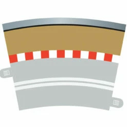 Scalextric Single Lane Radius 3 Curve Outer Borders 22.5° X 4 C7019