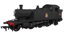 Rapido Trains OO Gauge 44xx 4401 British Railways Plain Black Early Crest Model Railway Steam Locomotive DCC Ready 951008