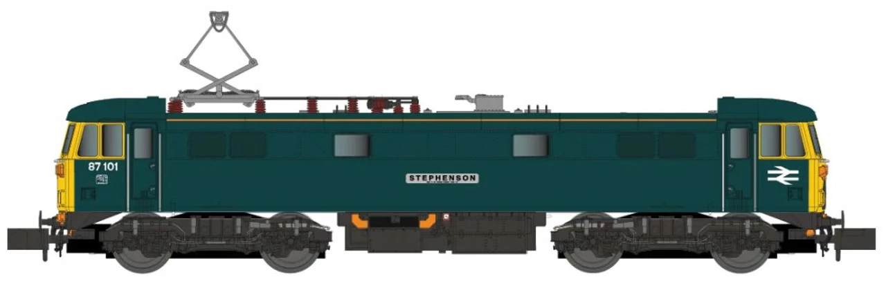 Dapol N Gauge Class 87 101 'Stephenson' BR Blue Model Railway Electric Locomotive DCC Ready 2D-087-005 1 Dapol N Gauge Class 87 101 'Stephenson' BR Blue Model Railway Electric Locomotive DCC Ready 2D-087-005