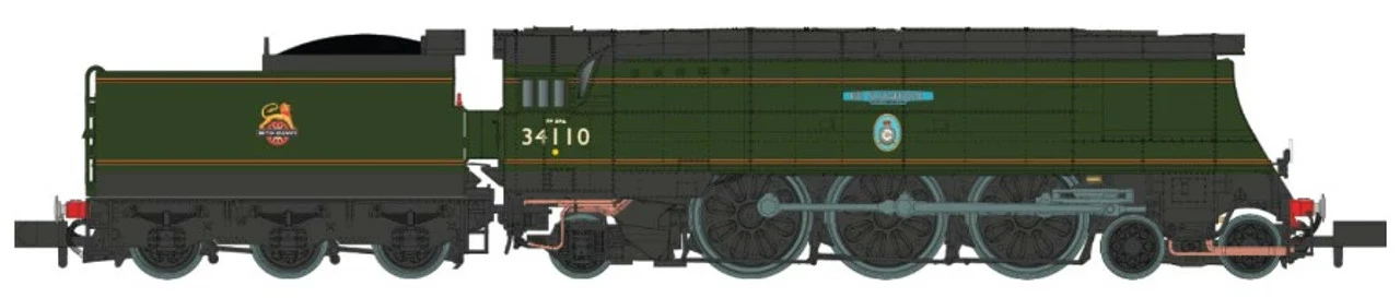 Dapol N Gauge Battle Of Britain Class '66 Squadron' 34110 BR Green Early Crest 2S-034-003 1 Dapol N Gauge Battle Of Britain Class '66 Squadron' 34110 BR Green Early Crest 2S-034-003