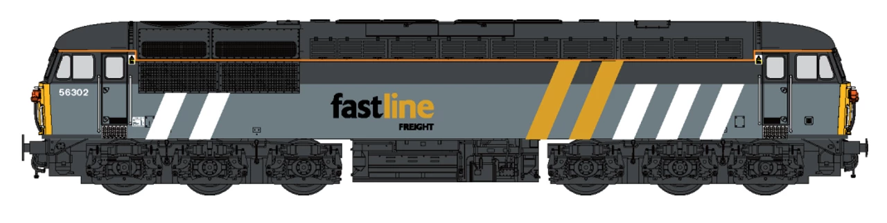 Dapol N Gauge Class 56 302 Fastline Freight Livery Model Railway Diesel Locomotive 2D-004-010 1 Dapol N Gauge Class 56 302 Fastline Freight Livery Model Railway Diesel Locomotive 2D-004-010