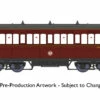 Rapido Trains OO Gauge Wisbech & Upwell Bogie Coach Third No E60461 BR Maroon 919006