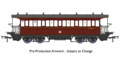 Rapido Trains OO Gauge Wisbech & Upwell Bogie Coach Composite No E60462 BR Maroon 919007