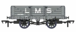 Rapido Trains OO Gauge LMS Dia 1666 Open Wagon - No.247185 LMS Grey 937002