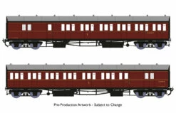 Rapido Trains OO Gauge GWR Dia E140 'B-Set' Twin Pack - BR Maroon (with Lining) 946005