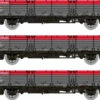 Rapido Trains N Gauge OAA Triple Pack - BR Railfreight Red/Grey Pack 2 956004
