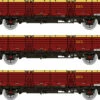 Rapido Trains N Gauge OAA Triple Pack - EWS Maroon/Gold 956006