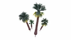 Railscenix Model Palm Trees (Set Of 16) 4cm-16cm RSC006