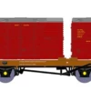 Rapido N Gauge BR ‘Conflat P’ No. B933061 (with Crimson Containers) 921003