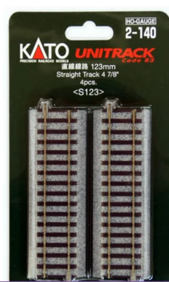 Kato N Gauge Unitrack Straight Track 4 7/8" 4pcs 2-140