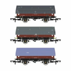 Accurascale OO Gauge BR Coil A/SFV Steel Wagon TOPS Bauxite - Pack D ACC1104