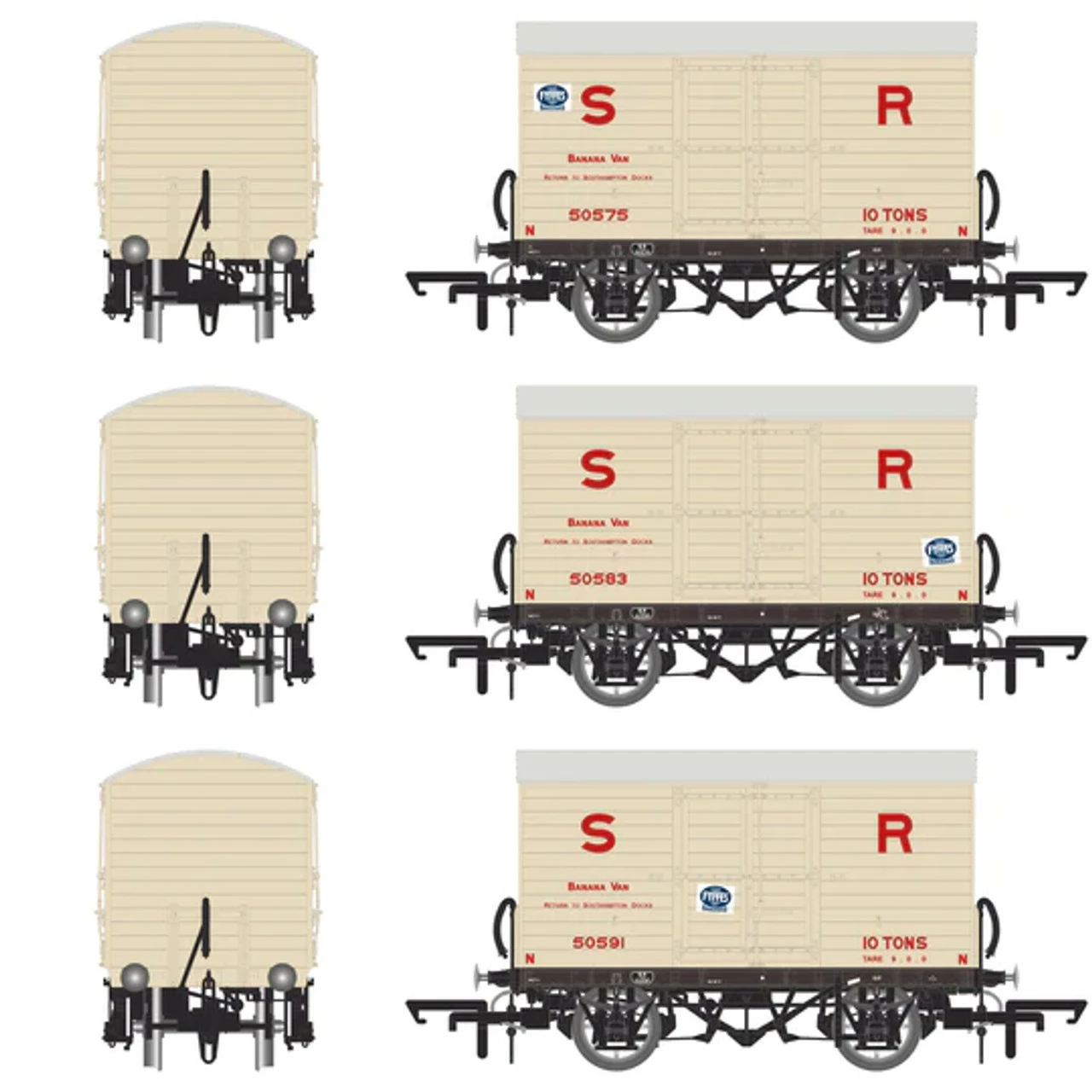 Accurascale OO Gauge SR D1479 Van - Origional SR Livery (1936) - Triple Pack ACC2051 1 Accurascale OO Gauge SR D1479 Van - Origional SR Livery (1936) - Triple Pack ACC2051