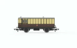 Hornby OO Gauge GWR, 4 Wheel Coach, Passenger Brake, 505 - R40310