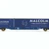 Hornby OO Gauge Malcolm Rail, KFA Container Wagon With 1 X 20' & 1 X 40' Containers - R60133