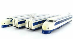Zoukei Mura Rail HO Gauge 0 Series Shinkansen 4-car EMU In Japanese National Railways White And Blue DCC Ready SRS001-01