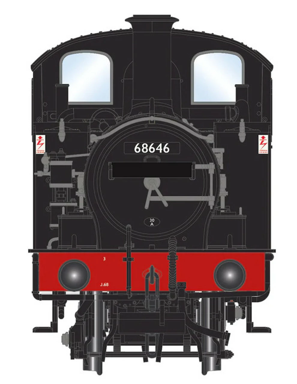 Accurascale OO Gauge BR Class J67 'Buckjumper' 0-6-0T - BR Black Late Crest No 68646 DCC Sound ACC2441-DCC 2 Accurascale OO Gauge BR Class J67 'Buckjumper' 0-6-0T - BR Black Late Crest No 68646 DCC Sound ACC2441-DCC - Image 2