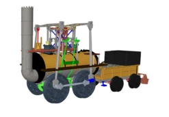 Hornby OO Gauge S&DR, 0-4-0, Locomotion No. 1 - Era 1 R30346