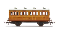 Hornby OO Gauge IoW CR, 4 Wheel Coach (4 Door), 1st Class - Era 2 R40414