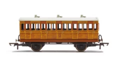 Hornby OO Gauge IoW CR, 4 Wheel Coach (5 Door), 3rd Class - Era 2 R40415