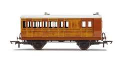 Hornby OO Gauge IoW CR, 4 Wheel Coach, Brake Third - Era 2 R40416