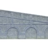 Hornby OO Gauge Mid Stepped Arched Retaining Walls X2 (Engineers Blue Brick) R7387