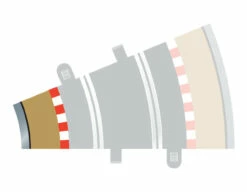 Scalextrics Radius 2 Curve Inner Borders 22.5° X 4 - 1/32 - C8280