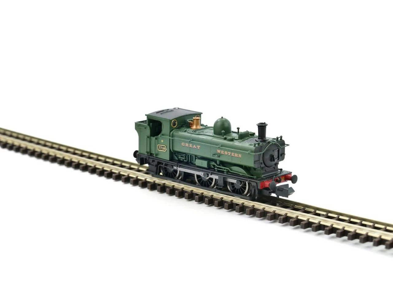 Dapol N Gauge Pannier Tank 7718 Great Western Green 2S-007-029 1 Dapol N Gauge Pannier Tank 7718 Great Western Green 2S-007-029