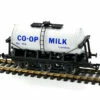 Dapol OO Gauge 6 Wheel Milk Tank Co Op White Model Wagon 4F-031-043