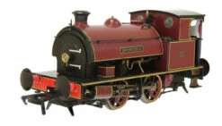 Dapol OO Gauge HL 0-4-0 'Invincible' Maroon Lined Straw DCC Sound Model Railway Steam Locomotive 4S-024-003S
