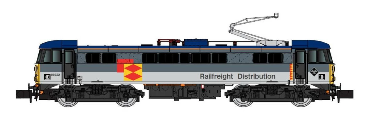 GM Collection N Gauge Class 86 622 Railfreight Distribution European Livery 1 GM Collection N Gauge Class 86 622 Railfreight Distribution European Livery