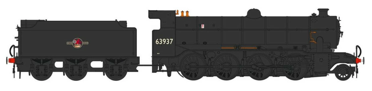 Heljan OO Gauge Gresley O2/2 2-8-0 63937 BR Late Black Weathered 3901 1 Heljan OO Gauge Gresley O2/2 2-8-0 63937 BR Late Black Weathered 3901