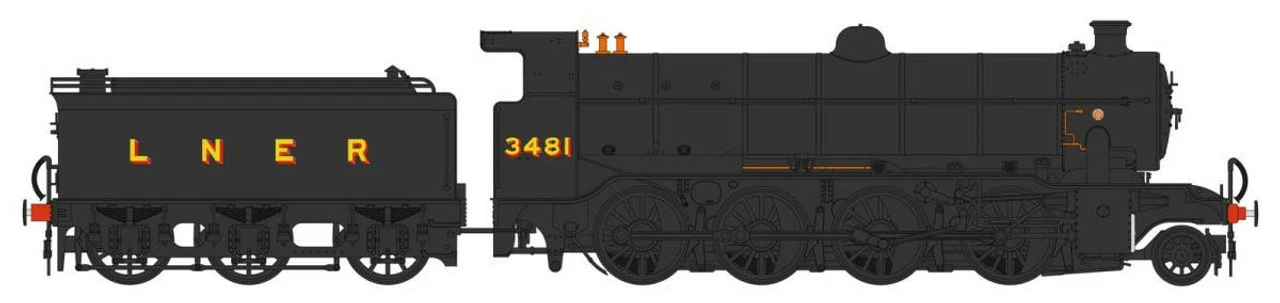 Heljan OO Gauge Gresley O2/1 3481 LNER Black HN3931 1 Heljan OO Gauge Gresley O2/1 3481 LNER Black HN3931