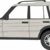 Oxford Diecast OO Gauge Land Rover Discovery 2 White Gold 76LRD2002