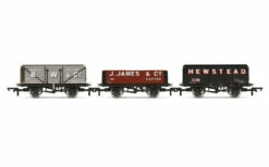 Hornby OO Gauge Triple Wagon Pack, B.W & Co, J. James & Co. & Newstead Colliery - Era 3 R60103