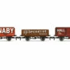 Hornby OO Gauge Triple Wagon Pack, Hall & Co, Denaby Colliery & Leicester Co-Op - Era 3 R60104