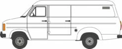 Oxford Diecast OO Ford Transit Mk2 White 76FT2001