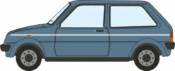 Oxford Diecast OO Austin Mini Metro Denim Blue Metallic