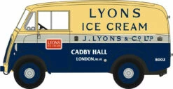 Oxford Diecast OO Morris J Van Lyons Ice Cream 76MJ013